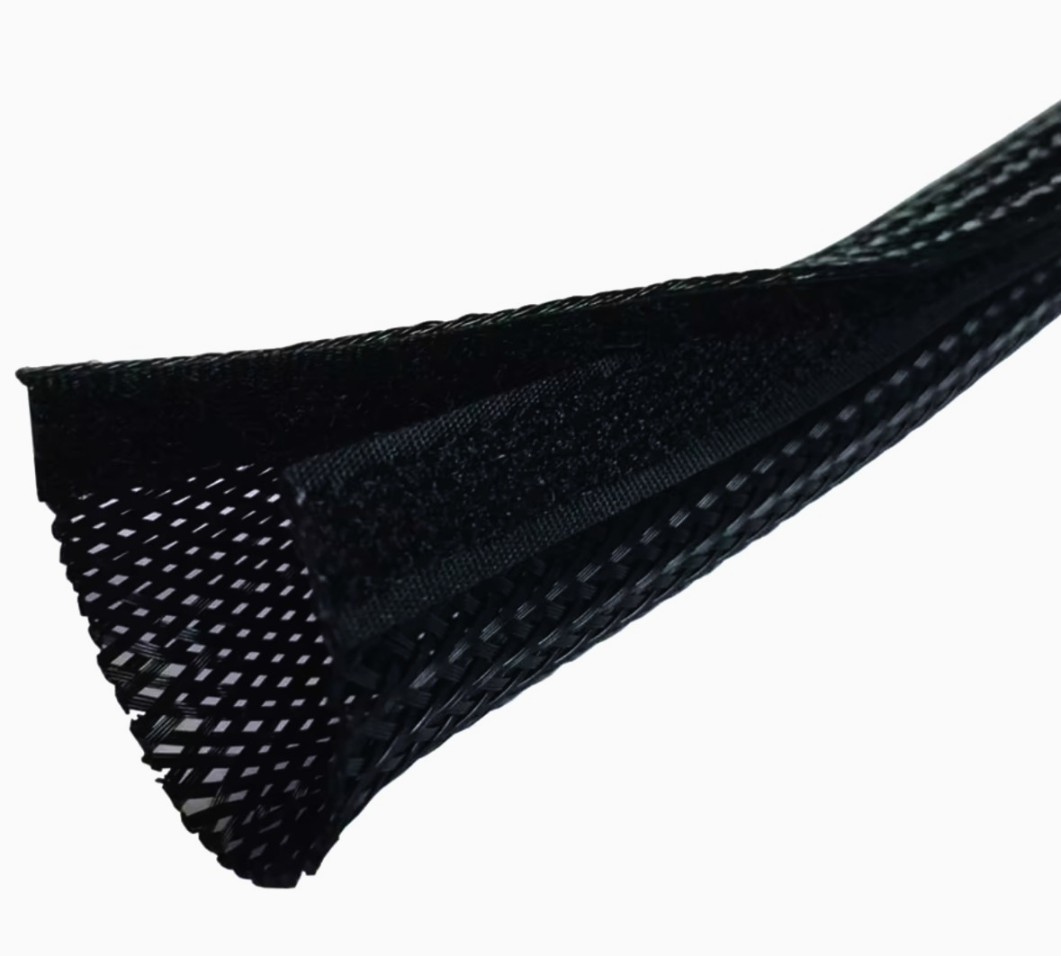 Оплетка JDD Tech VCW-051BK для кабелей 51 мм, черная, 1 м на липучке Velcro, полиэстер