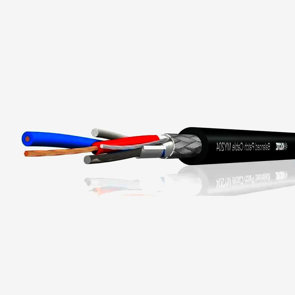 Кабель Klotz 2x0.19 мм2 1 м симметричный черный для аудио/видео PVC-NBR