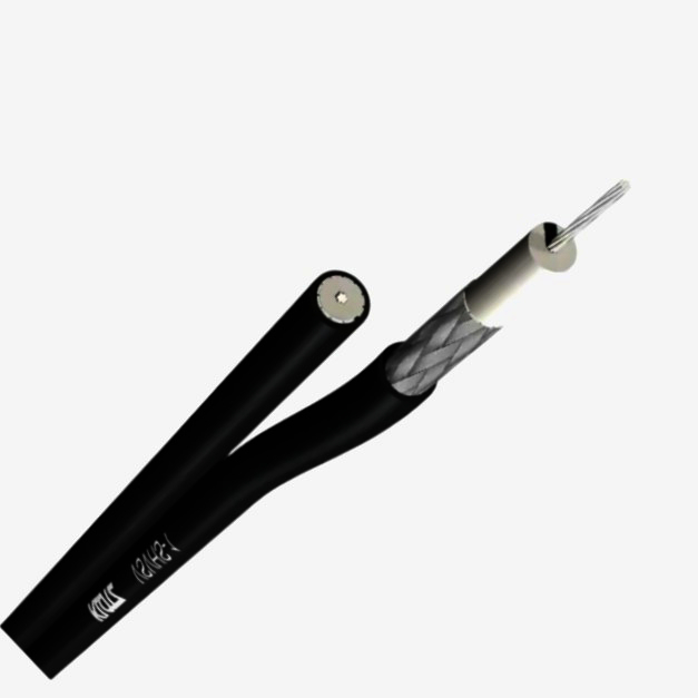 Кабель S-Video Klotz 2x75 Ом 1 м, под BNC/RCA, черный, для передачи видео высокого качества