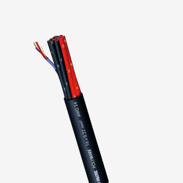 Кабель PolyWIRE 12x0.22 мм2 студійний мультикор AWG24, довжина 1 м, екранований, якісний