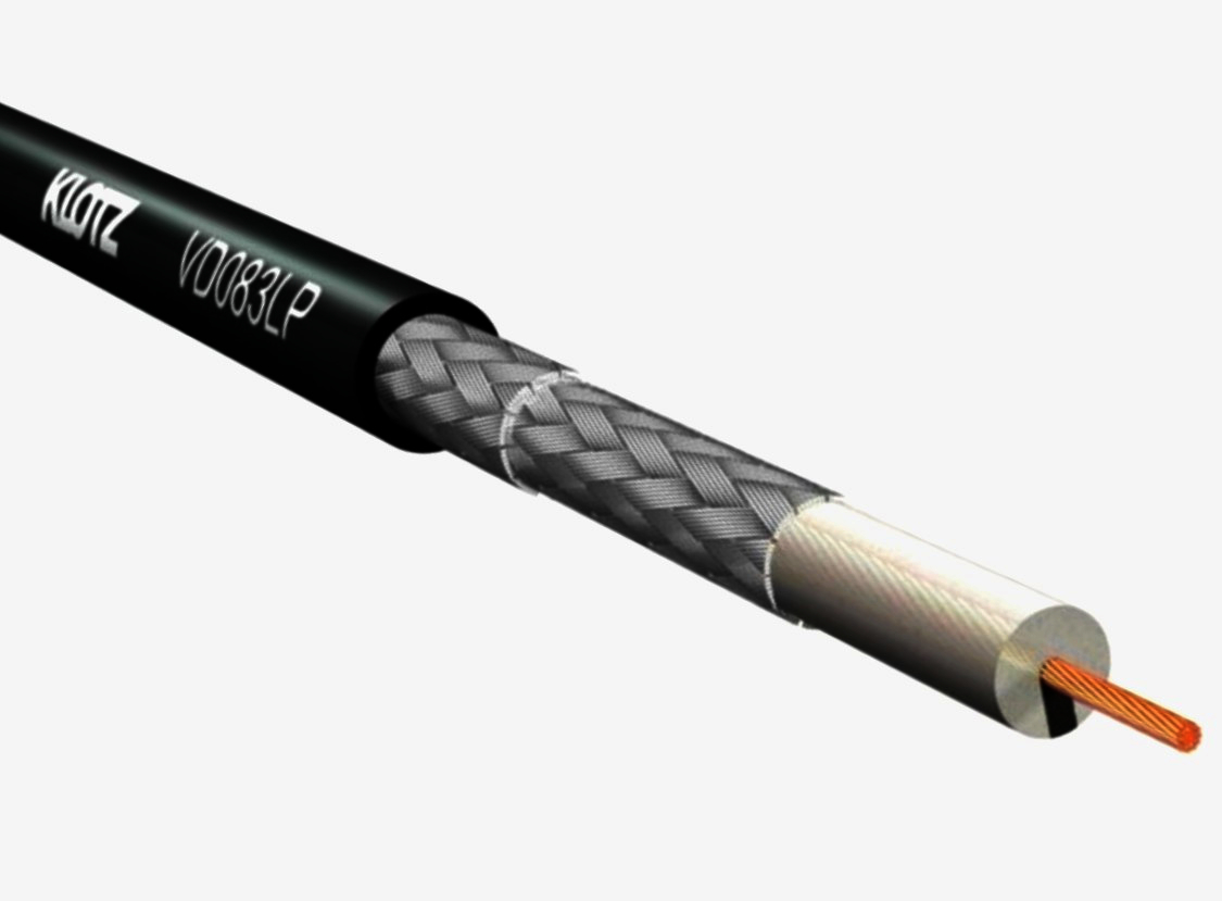 Кабель Klotz High-Flex 19x0.16 мм HD-SDI, черный, гибкий, 1 м, для видео- и звуковых трансляций