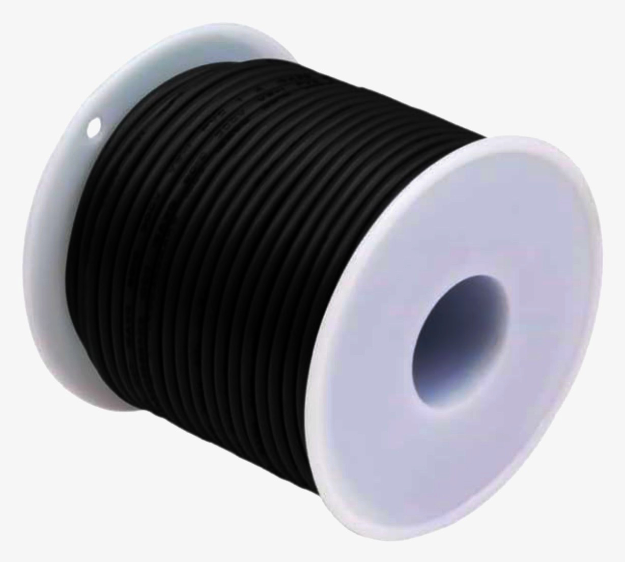 Силовой кабель Минзан 1 м силиконовый AWG22, черный, 60 жил, 8А, Ø1.7 мм, луженая медь