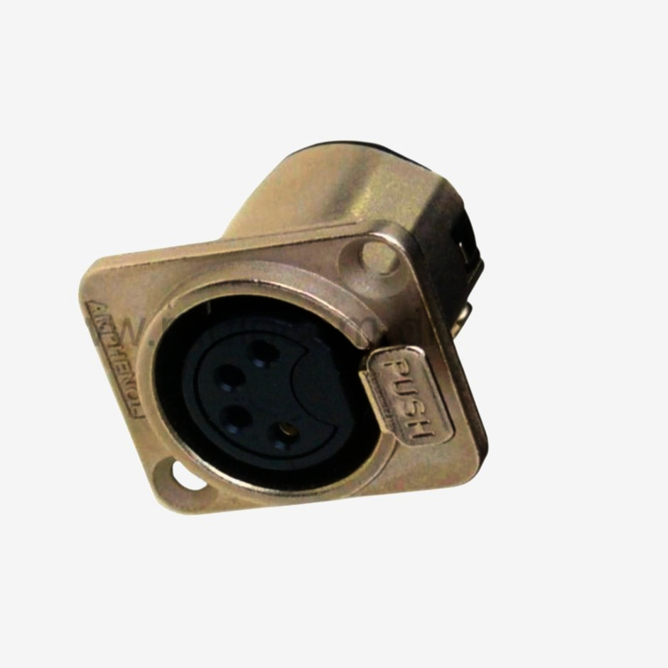 MOCO XLR-P5F роз'єм-гніздо 5 пиновий нікель для аудіо систем, пайка D-тип, 1 шт.