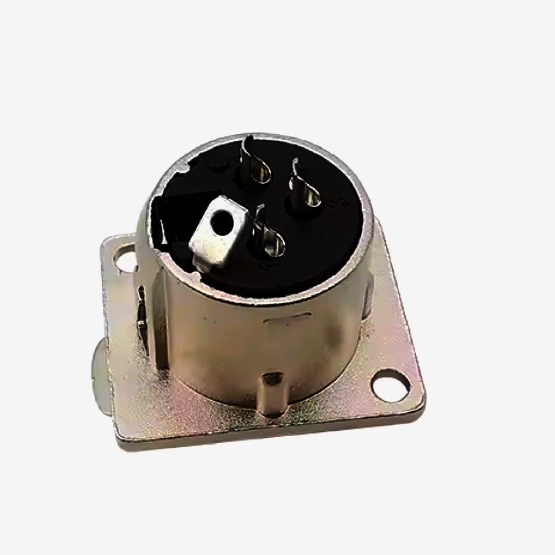 Разъем XLR-P3M MOCO 3-контактный никелевый штекер D-формата для микшеров и акустики под пайку