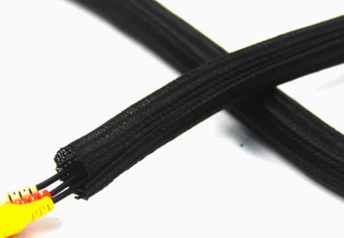 Эластичная оплетка Techflex F6 PET 9.53 мм, самозастегивающаяся, 1 м для кабелей