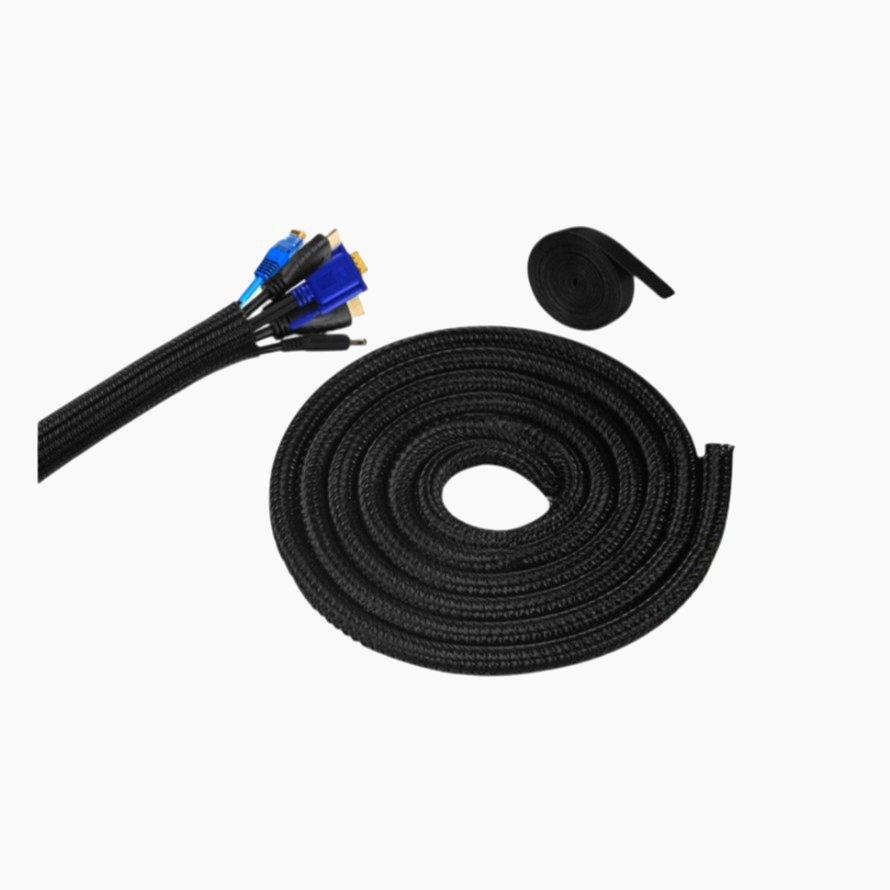 Эластичная оплетка Techflex F6 PET 9.53 мм, самозастегивающаяся, 1 м для кабелей