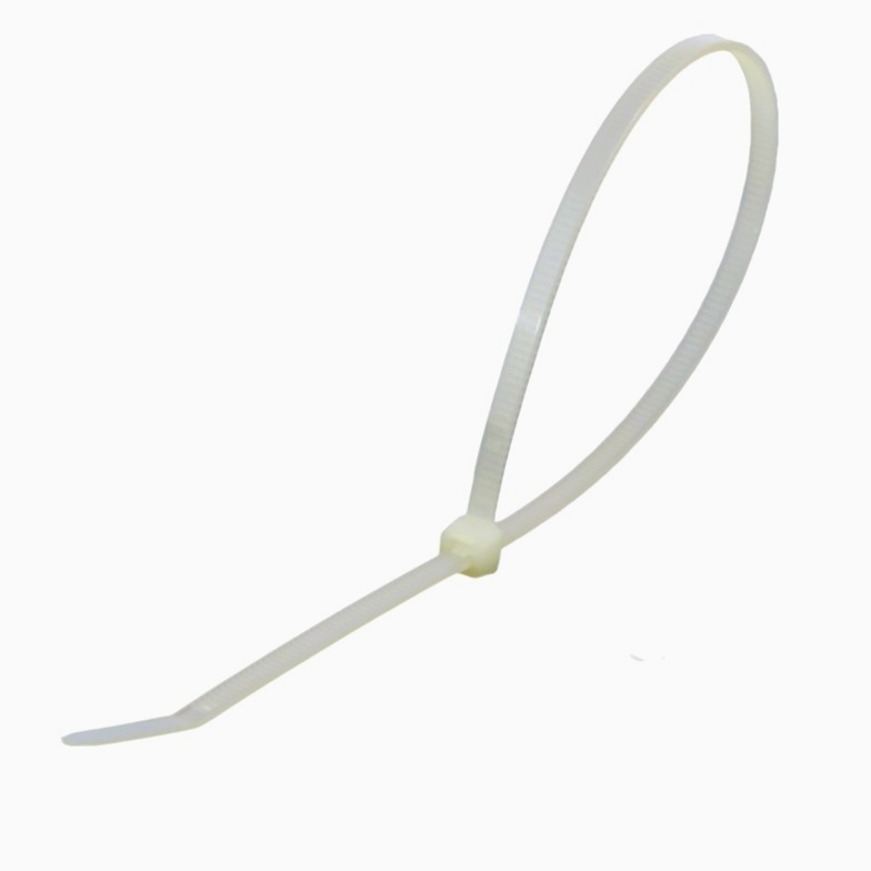 Органайзер JDD TECH: нейлонові стяжки 2.5×200 мм, 100 шт для кабелів і проводів, білі