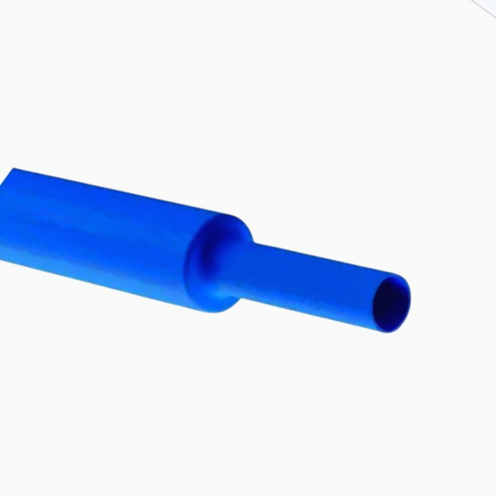 Термоусадкова трубка Tech, Ø15 мм, стиснення до 7.5 мм, 1 м, синя для захисту проводів