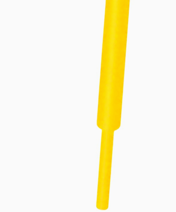 Термоусадка JDD Tech 2:1 1м Ø5-Ø2.5 мм, жовта, поліетилен, захист кабелів