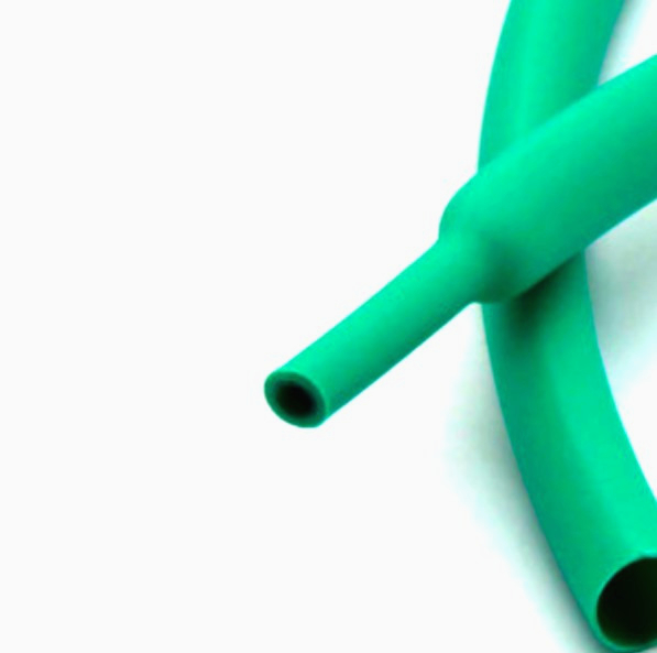 Термоусадка JDD Tech 4 мм зелена 2:1, довжина 1 м, для захисту жгутів проводів