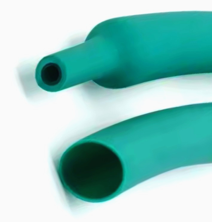 Термоусадка JDD Tech 4 мм зелена 2:1, довжина 1 м, для захисту жгутів проводів