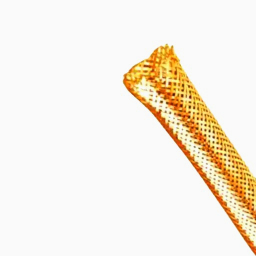 Кабельна оплетка TECHFLEX 1м, хром/золото, Ø7.9 мм, для декора проводів, топкачество