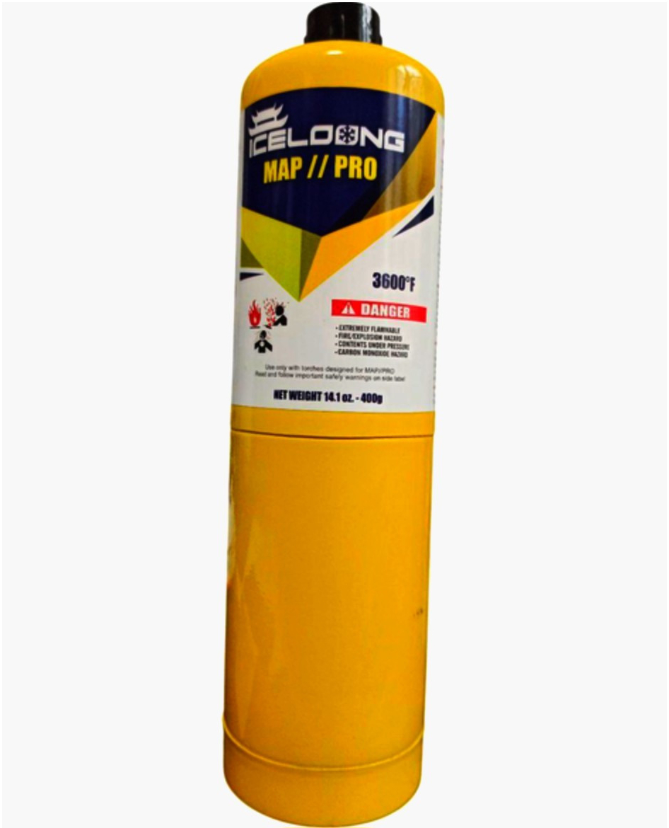 MAPP Газ Професійний 400г - газ для пайки і термообробки металів, висока температура полум'я