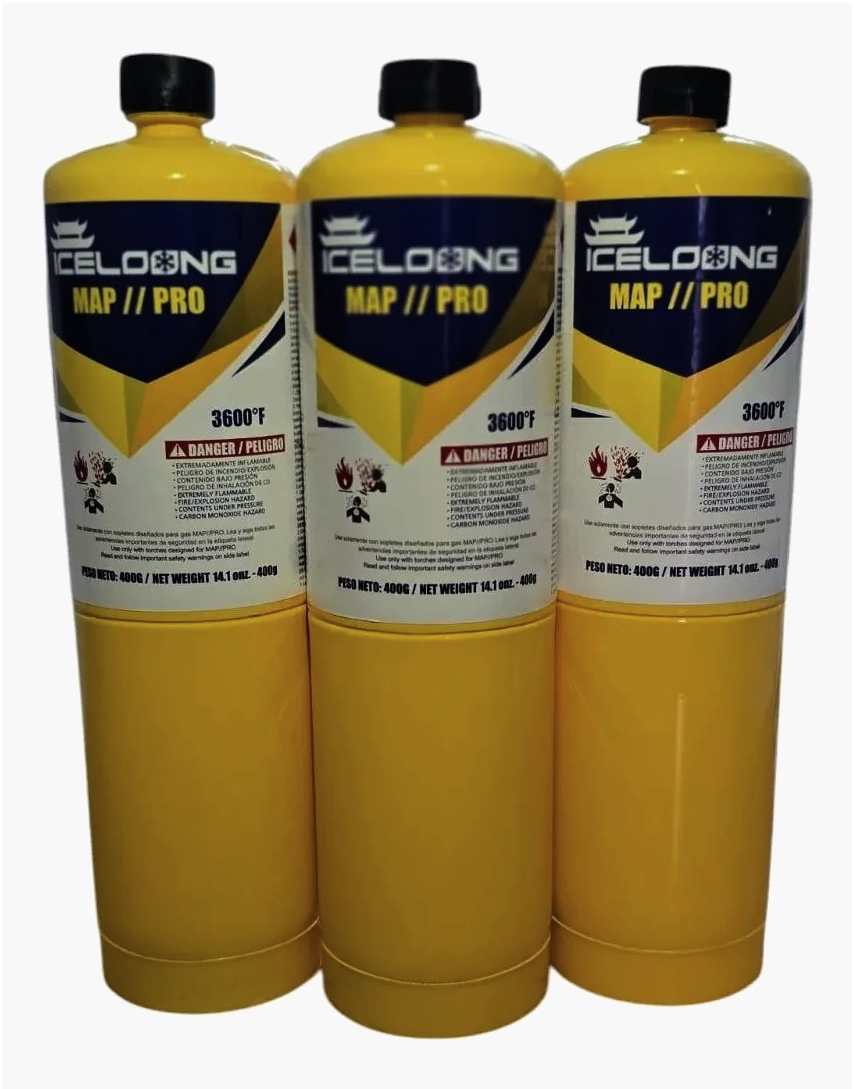 Балон MAPP газ 400 г для пайки і зварки, стабільне полум'я, SC, висока якість