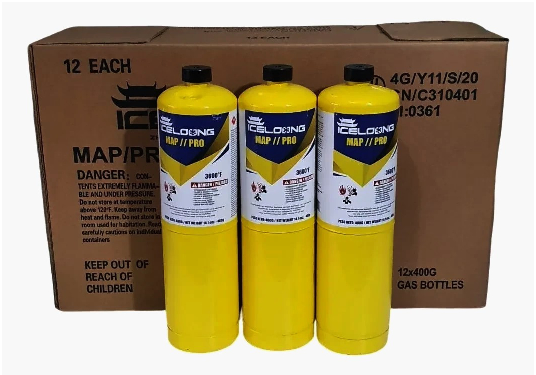 Балон MAPP газ 400 г для пайки і зварки, стабільне полум'я, SC, висока якість