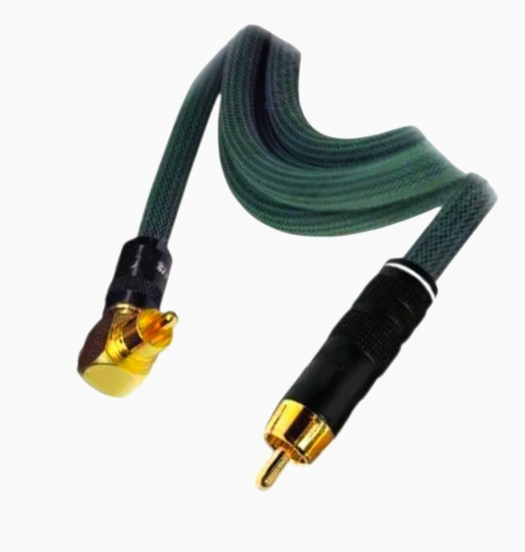 Акустичний кабель REFERENCE RCA-RCA кутовий 10 м для сабвуфера і радіомікрофонів