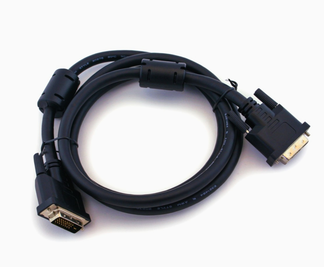 DVI-D Dual Link 26 AWG 2м кабель для відеосигналу, чорний, серія Standard