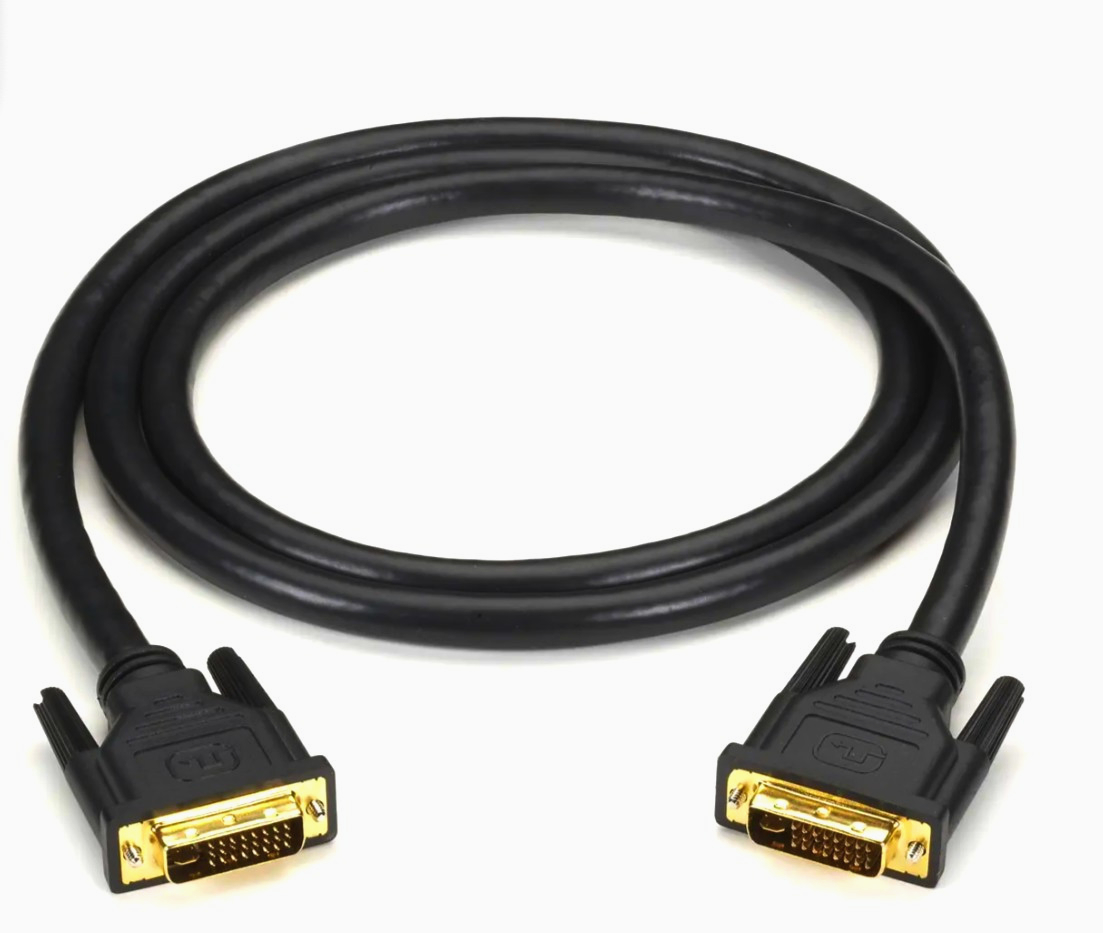 DVI-D Dual Link 26 AWG 2м кабель для відеосигналу, чорний, серія Standard