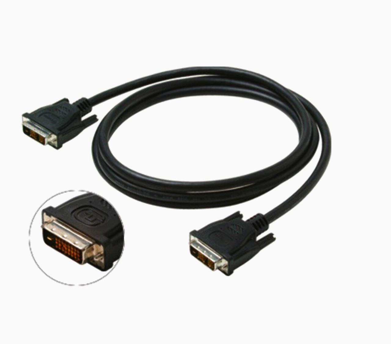 Кабель DVI-D Dual Link I-Taki 1м 7P AWG26 для цифрового видео, поддержка WQUXGA, черный