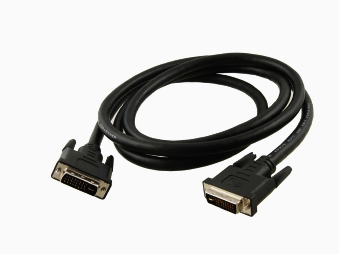 Кабель DVI-D Dual Link I-Taki 1м 7P AWG26 для цифрового видео, поддержка WQUXGA, черный