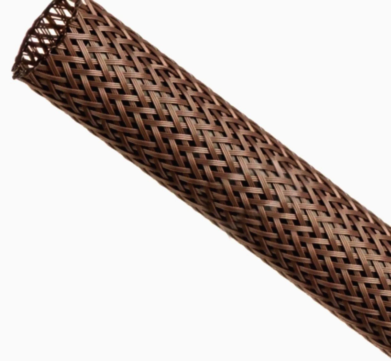 Гнучка обплетка Techflex 1м для кабелів 9.5мм, розтяжка 8-15.9мм, захист проводів коричнева