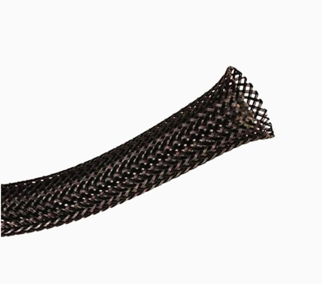 Кабельна оплетка TECHFLEX PET Ø15.9 мм, 1 м, захисна растяжка 9.5-25.4 мм для проводів