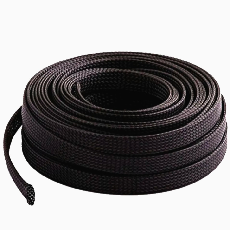Кабельная оплетка Techflex 3.81 см, растяжимая 25.4-63.5 мм, 1 м, черная, защита проводов