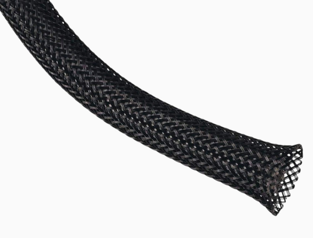 Кабельная оплетка Techflex 3.81 см, растяжимая 25.4-63.5 мм, 1 м, черная, защита проводов