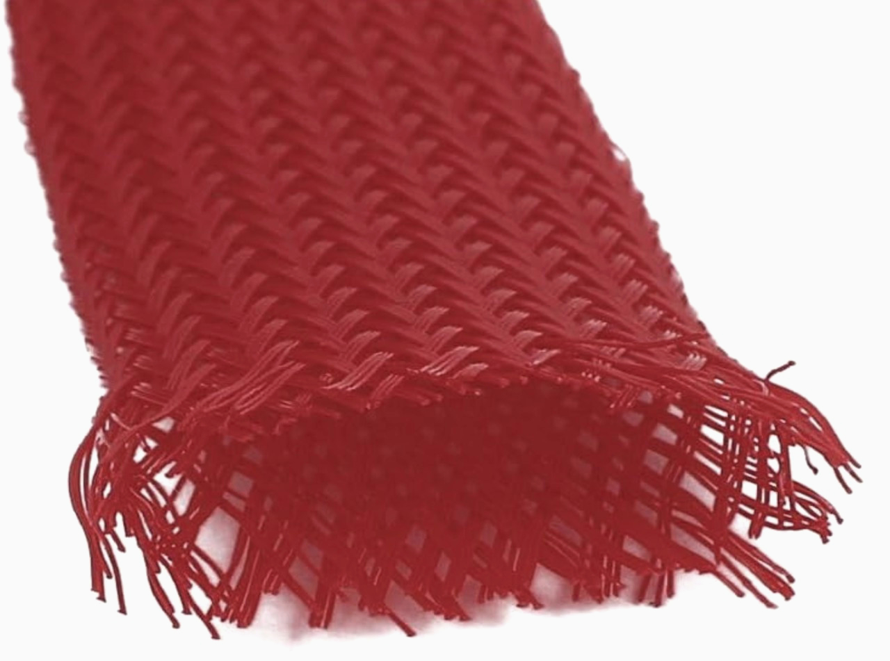 Плотна оплетка ColdCut 15 мм, червона, для ізоляції проводів, довжина 1 м, поліестер, антиабразивна