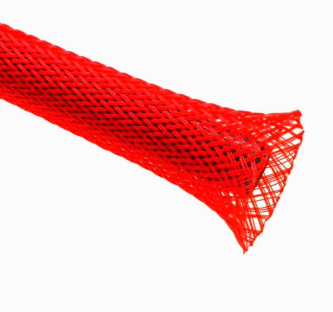 Щільна кабельна обмотка ColdCut 1 м, діаметр 3 мм, розтяжка 1-5 мм, червона, трійне плетіння для захисту проводів