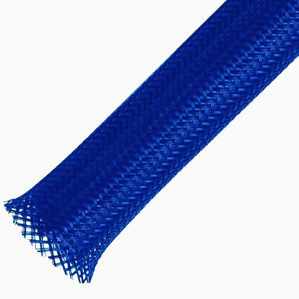 Щільна оплетка ColdCut 12 мм для кабелів, растяжка 8-14 мм, 1 м, синя - захист шлейфів