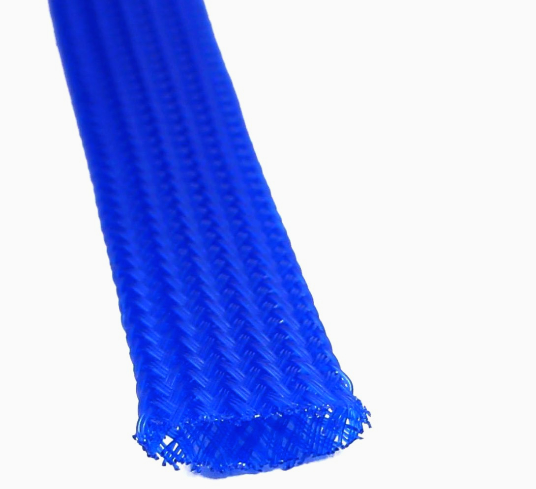 Щільна оплетка ColdCut 12 мм для кабелів, растяжка 8-14 мм, 1 м, синя - захист шлейфів