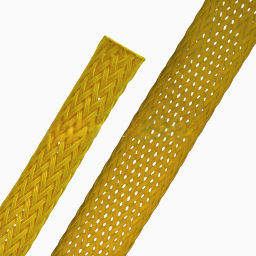 Оплетка ColdCut 1 м для захисту проводів і шлангів, жовта, растяжка 1-5 мм, JDD Tech