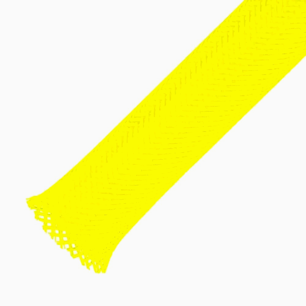 Оплетка ColdCut 1 м для захисту проводів і шлангів, жовта, растяжка 1-5 мм, JDD Tech