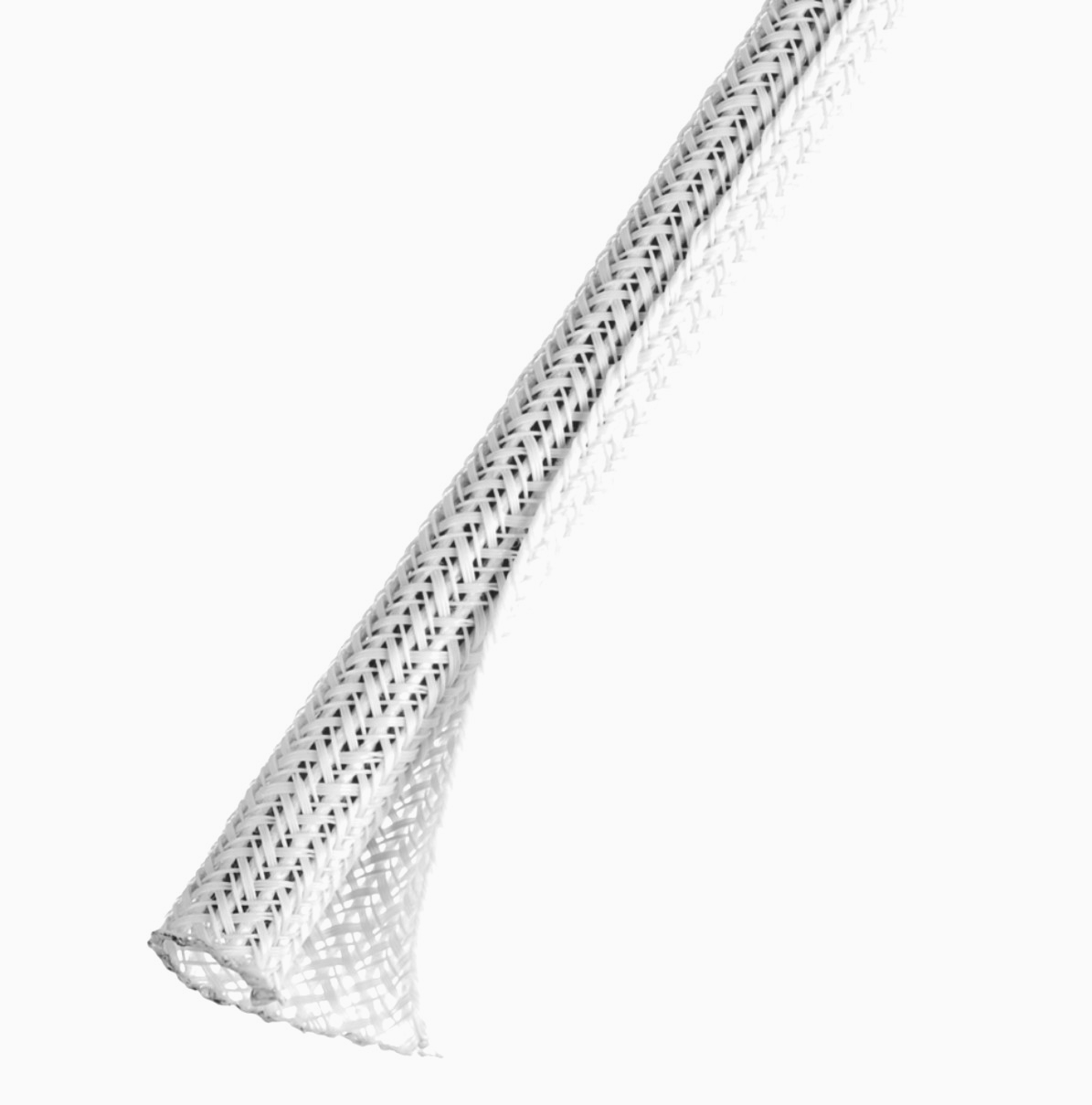 Кабельная оплетка Techflex белая 0.63 см, 1 м, гибкая, самозастегивающаяся, 25% перекрытия