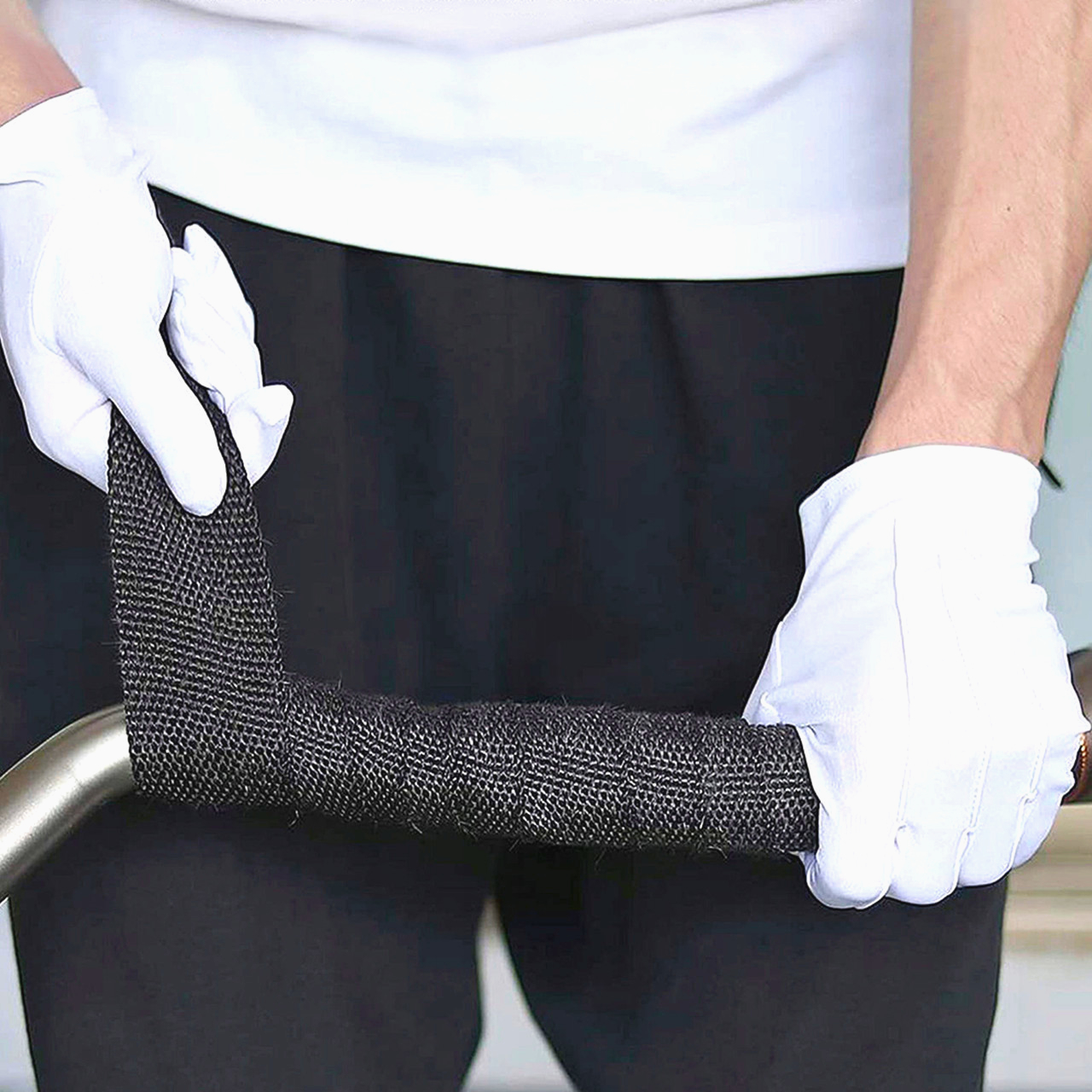 Термооплетка 1м Volcano WRAP з базальтового волокна чорна 50.8 мм до +700°C для авто і мото.