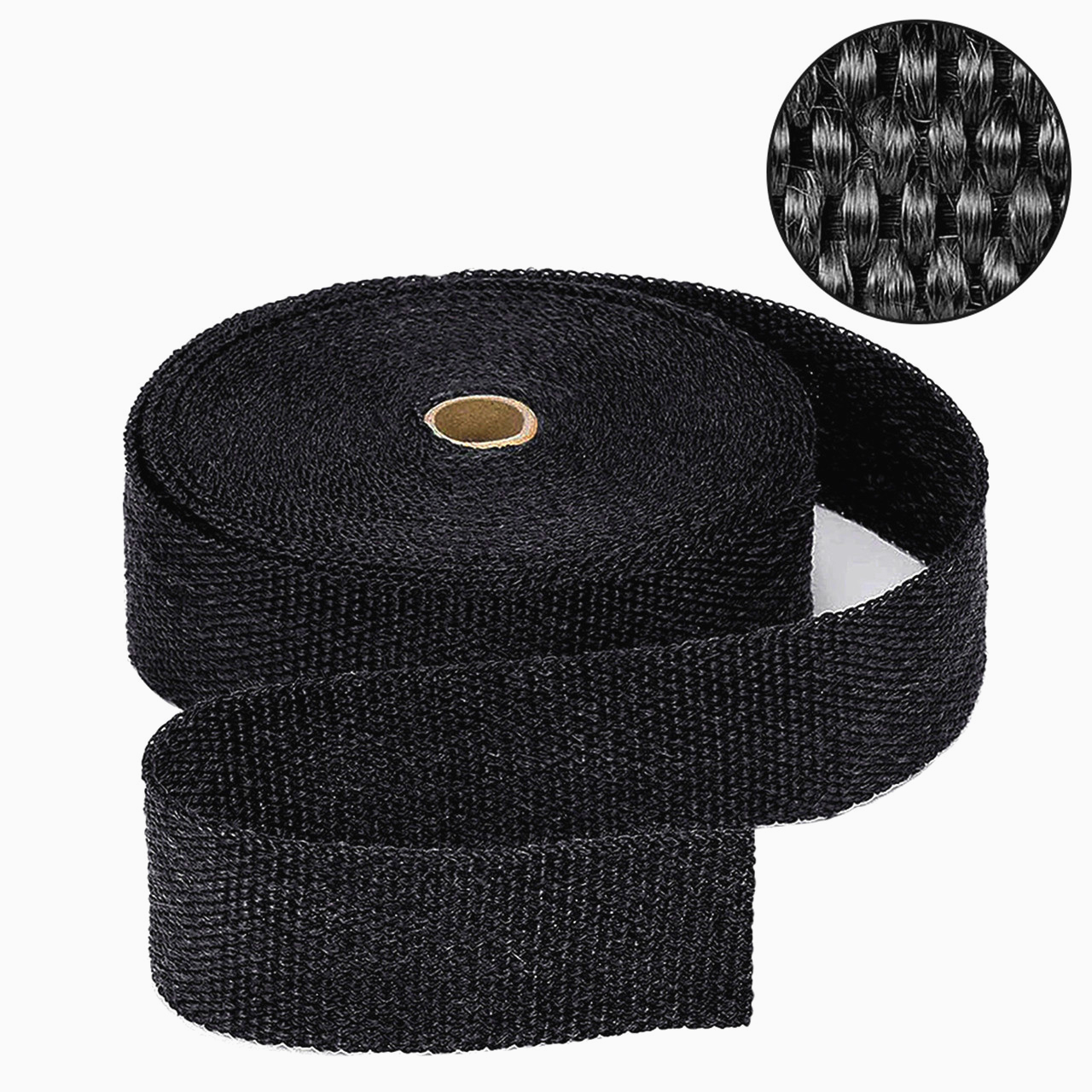 Термооплетка 1м Volcano WRAP з базальтового волокна чорна 50.8 мм до +700°C для авто і мото.