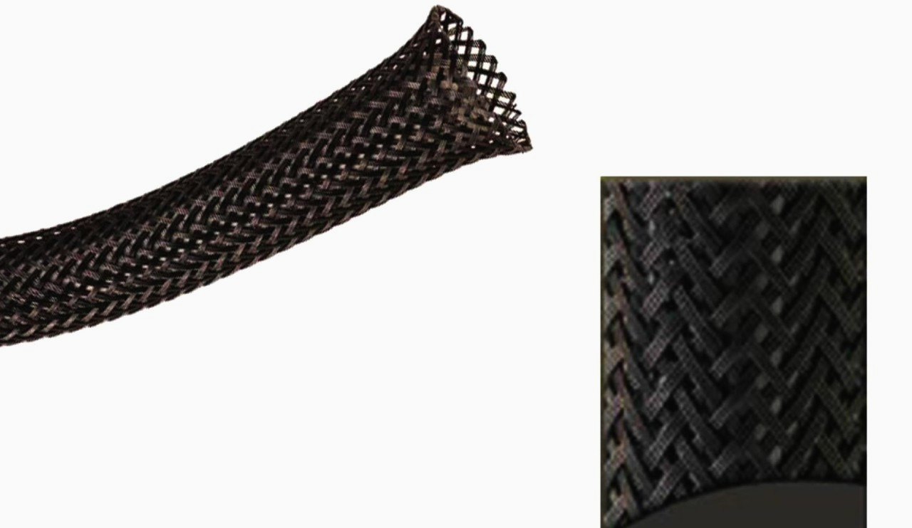 Оплетка PET 12 мм, 10 м, черная — защита проводов износостойкий полиэстер для универсального применения