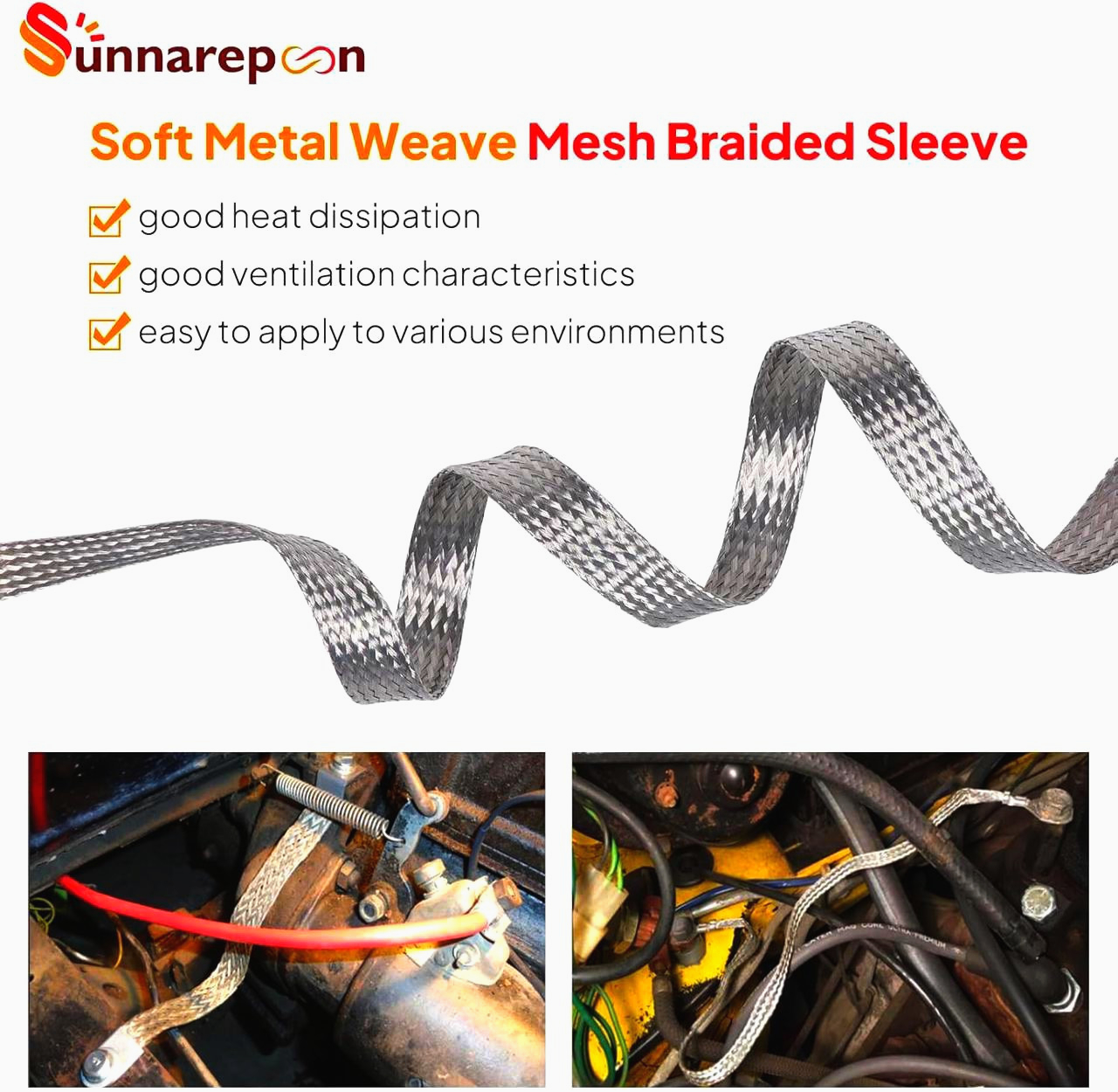 Кабельна оплетка Flexo 6мм з лудженої міді, срібляста, довжина 10м, для екранування проводів