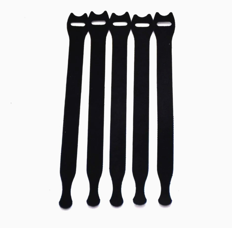 Хомут Techflex 203 мм для кабелів VST8,00BK багаторазовий чорний фіксатор проводів