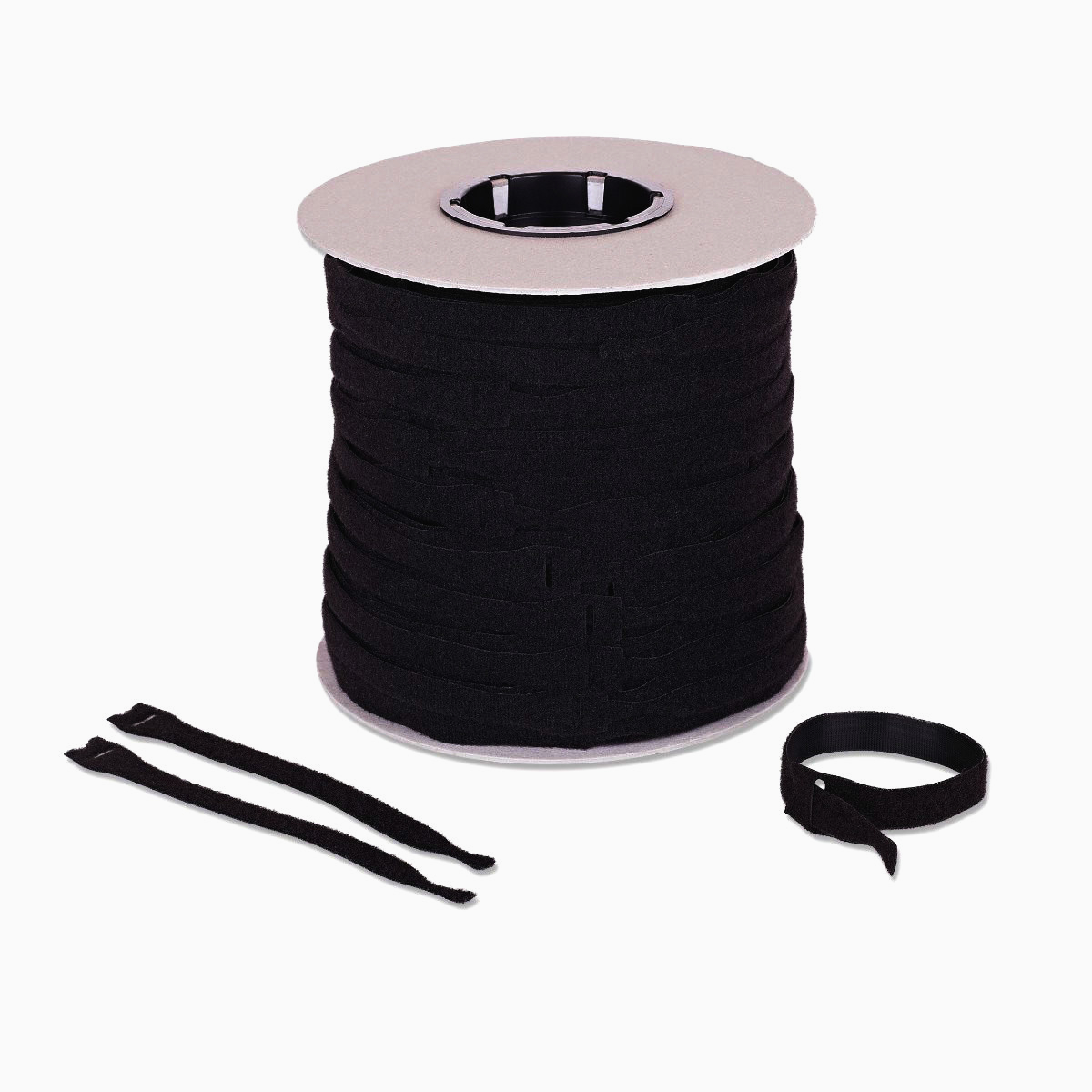 Хомут Techflex 203 мм для кабелів VST8,00BK багаторазовий чорний фіксатор проводів