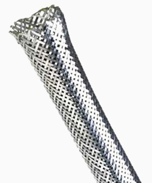 Оплетка JDD TECH MCR-012, 12 мм, гибкая, 1 м, защита кабелей 10-16 мм, имитация металла