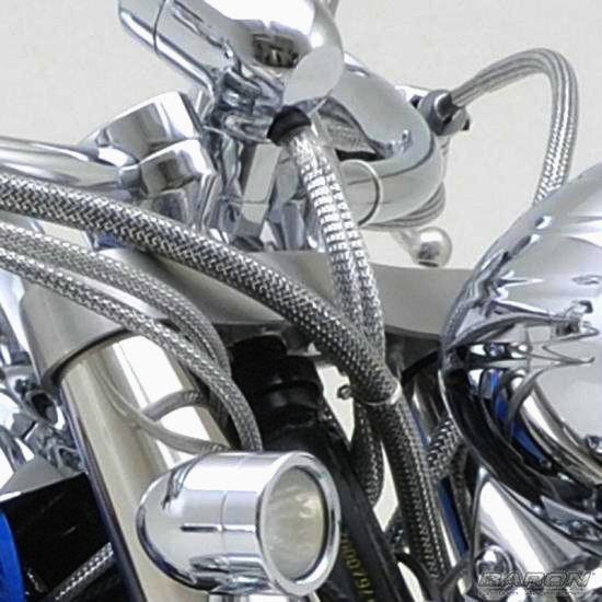 Оплетка JDD Tech 12 мм для тюнінгу і декорування, растяжка 10-16 мм, 1 метр, чорна