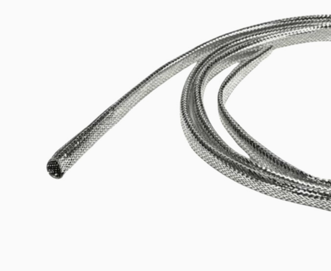 Оплетка JDD Tech 19 мм, 1 м, растяжка 18-26 мм для захисту кабелів, металлик