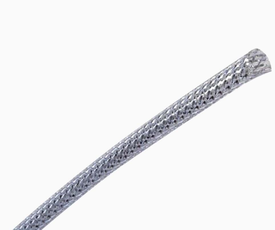 Оплетка JDD Tech 5-8 мм, 1 м, декоративна для тюнінгу кабелів, металлік, MCR-006