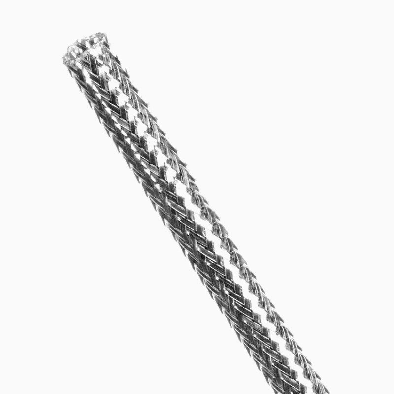 Оплетка JDD Tech 5-8 мм, 1 м, декоративна для тюнінгу кабелів, металлік, MCR-006