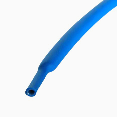 Термотрубка JDD Tech 2:1 синяя 3 мм до усадки / 1.5 мм после, 1 м - для изоляции проводов