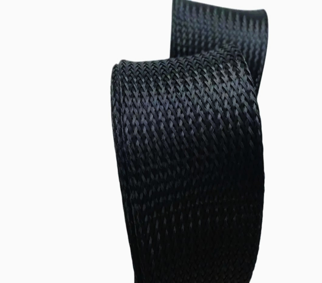 PET Techflex обплетення для кабеля 1 м чорне 25.4 мм розтяжка 15.9-41.3 мм з поліестеру