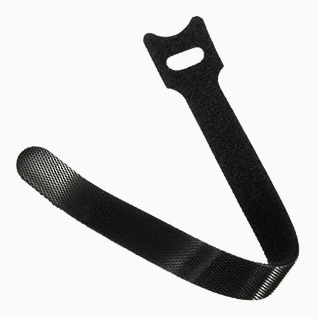 Хомут-липучка Techflex 127×13 мм VST5,00BK для проводов, многоразовый фиксатор, черный