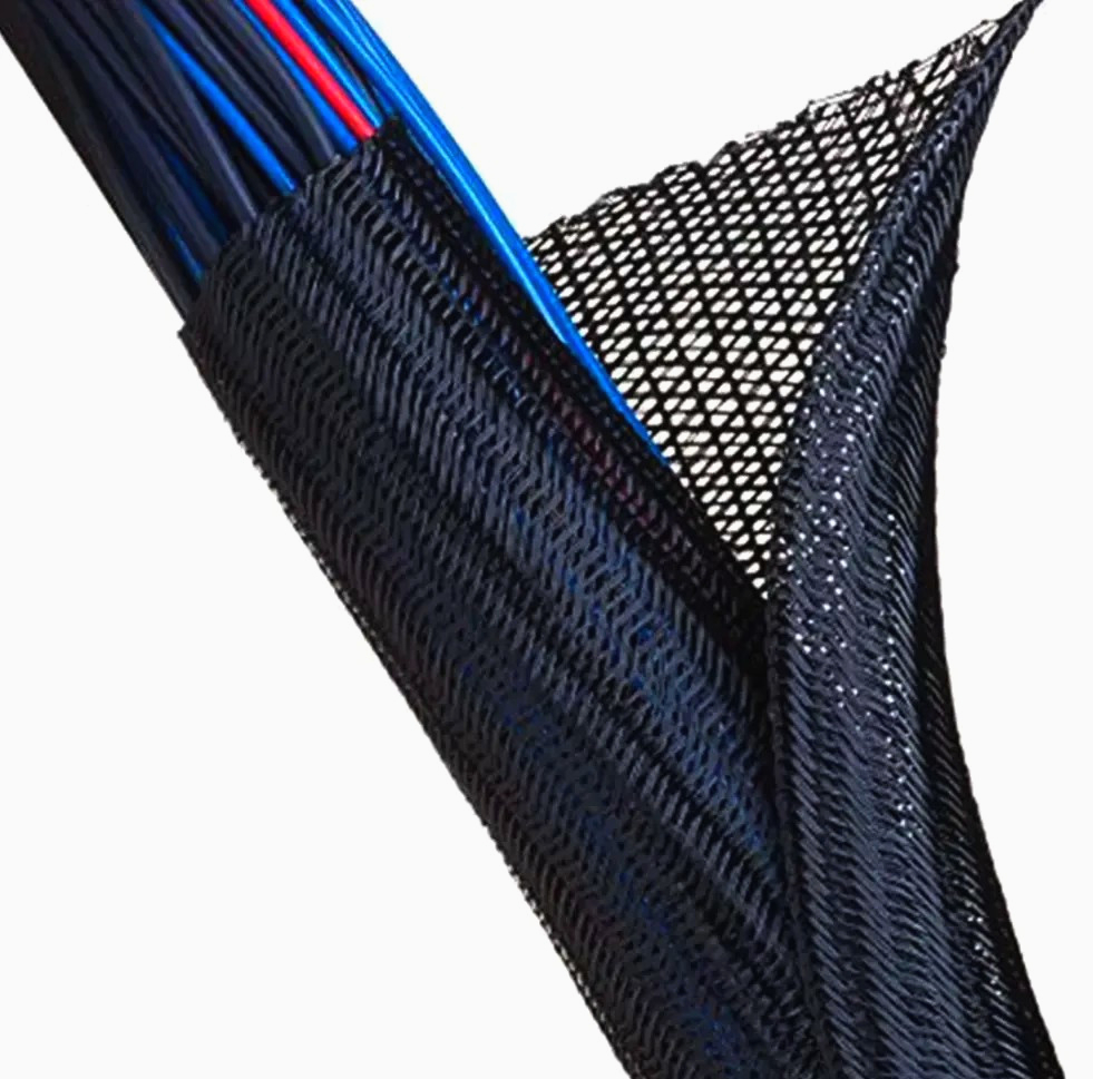 Еластична самозастібка Techflex F6 для кабелів, 1 м, діаметр 6.35 мм, захист і організація